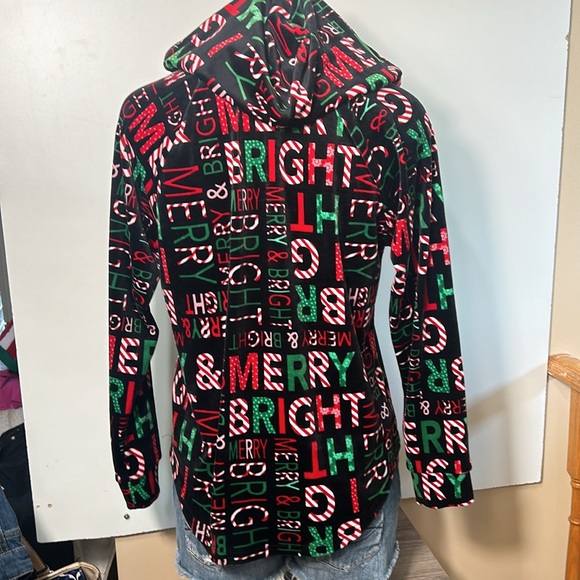 NO BOUNDARIES CHRISTMAS PULLOVER MERRY CHRISTMAS HOODIE SIZE  L 11-13 - Picture 7 of 8